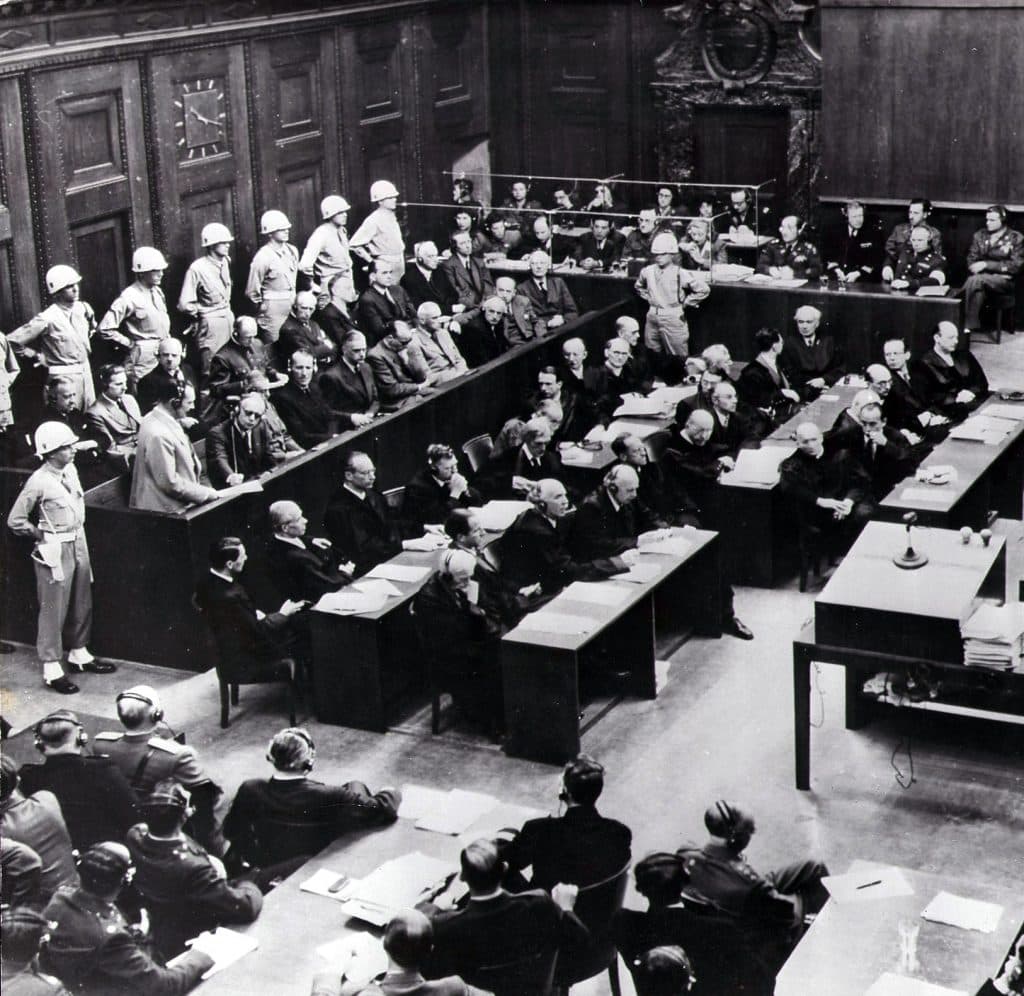 Nuremberg trials courtroom proceedings