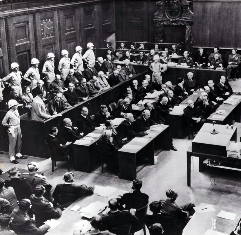 Nuremberg trials courtroom proceedings